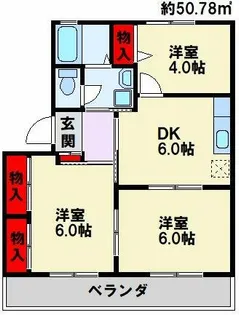 キャンディハウス B棟【101号室】の間取り
