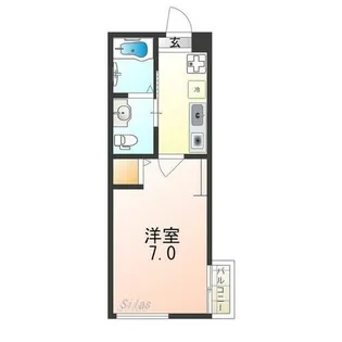 サンクトスコート京都駅北【3階】の間取り