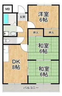 ロイヤルガーデン長野【2階】の間取り