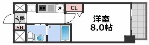 M´プラザ緑橋【6階】の間取り