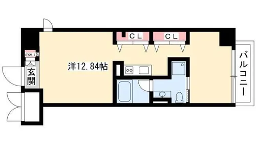 N.S.ZEAL泉【9階】の間取り