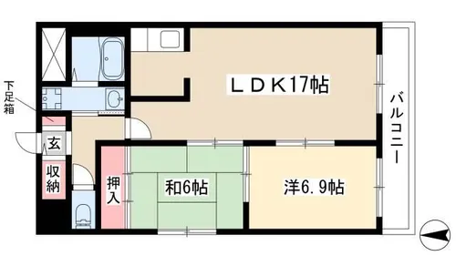 エルスタンザ金山EST【7階】の間取り