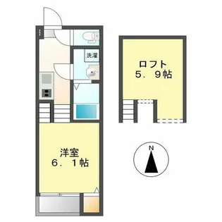 クリアス【201号室】の間取り