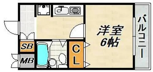 フロント・パディ・ブリックス【3階】の間取り