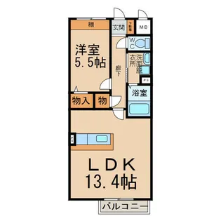 アムール2784【2階】の間取り