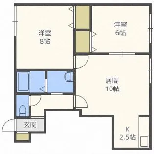アゼリア札幌東【3階】の間取り