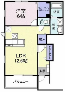 パレスハーモニー【1階】の間取り