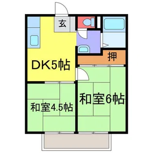 今宮ハイツ【202号室】の間取り