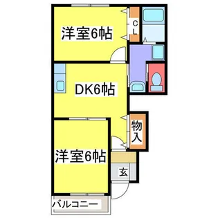 ベル・アルモニー【B101号室】の間取り