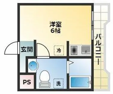 メゾン・ド・ミーネ【5階】の間取り
