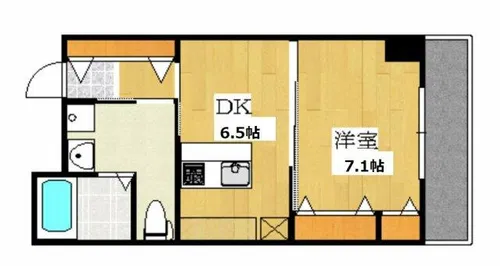 リバーフォード中之島【2階】の間取り