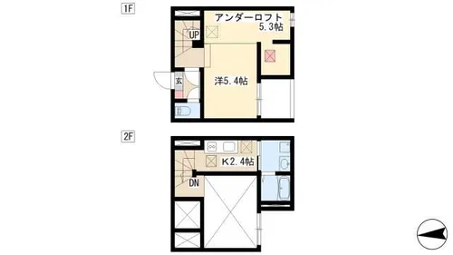 Classe上流【205号室】の間取り