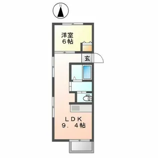 コート仲田【301号室】の間取り