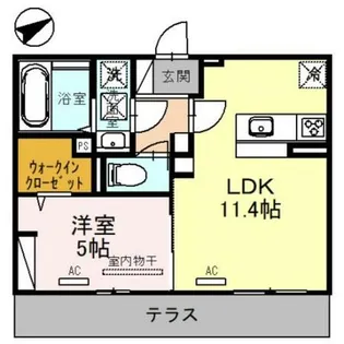 パストラル大美野【1階】の間取り