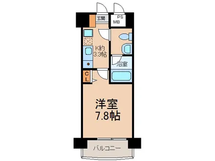 セントラル・マンスリー小牧【203号室】の間取り