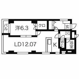 丸茂御園ビル【5階】の間取り