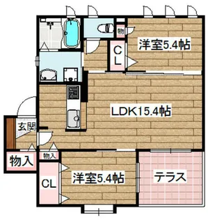 FELIZ【102号室】の間取り