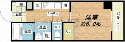 みおつくし都島【9階】の間取り