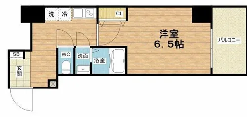 アドバンス難波南ノエル【2階】の間取り