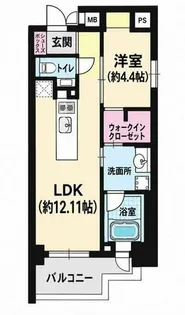 Bee-ParQ扇町【7階】の間取り