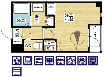第6浦濱ビレッジ【4階】の間取り
