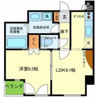 シーサⅩ【702号室】の間取り