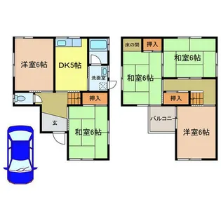 大阪府河内長野市菊水町【一戸建】の間取り