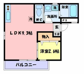 ルミエール神屋町【1階】の間取り