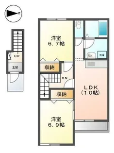 ハッピーヒル【2階】の間取り