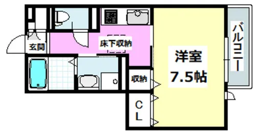 シャトーベルデ【1階】の間取り