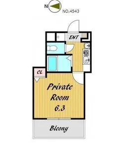 ルミエール備後町【5階】の間取り