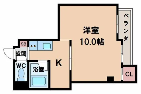 ロイヤルビル田辺【6階】の間取り