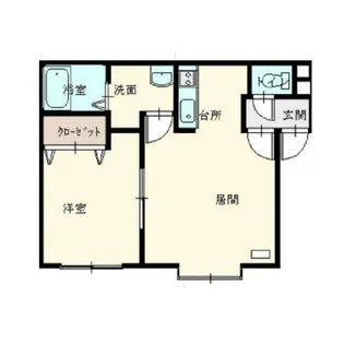 北海道札幌市白石区北郷一条6丁目【アパート】の間取り