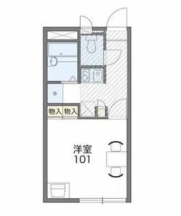 レオパレスリバージュくみの木【1階】の間取り