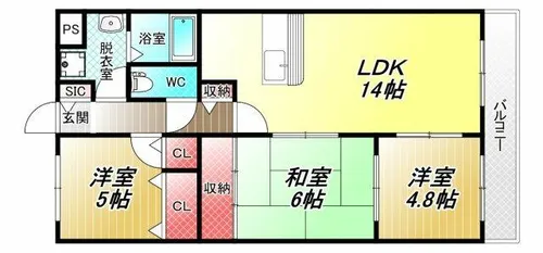 ミネアポリス【1階】の間取り