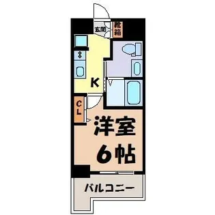 エステムコート名古屋新栄Ⅱアリーナ【7階】の間取り