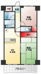 サンクレスト28【603号室】の間取り