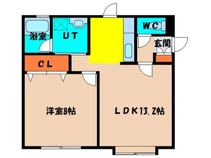 ラプラージュB棟【1階】の間取り