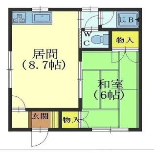 北海道函館市宮前町【アパート】の間取り