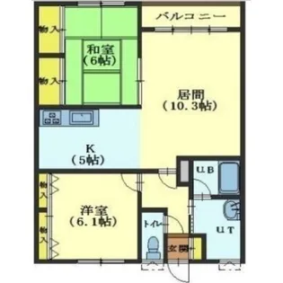 マンションエンドレス【102号室】の間取り