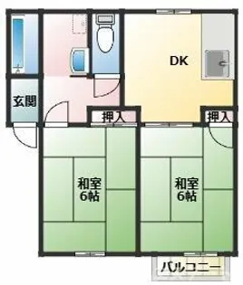 ハイツどりーむ【202号室】の間取り