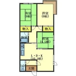 コーポタジマ【2階】の間取り