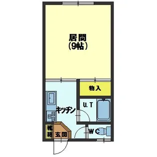 インテリア陣川【1階】の間取り