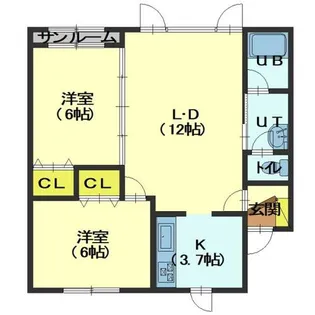 コーポかえで【2階】の間取り