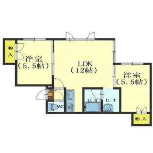 Yフラット【202号室】の間取り