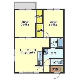コーポワンセルフ【3階】の間取り
