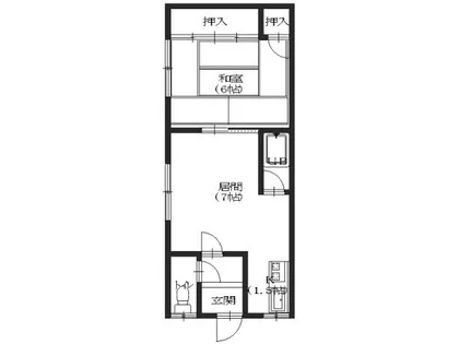 クニハイツ【103号室】の間取り