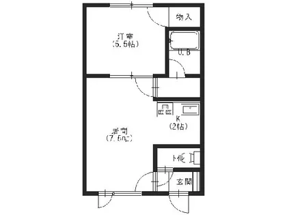 エステート深堀【2階】の間取り