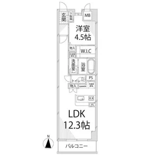 キャッスルコート土山【602号室】の間取り