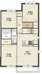 ルミエル【B201号室】の間取り